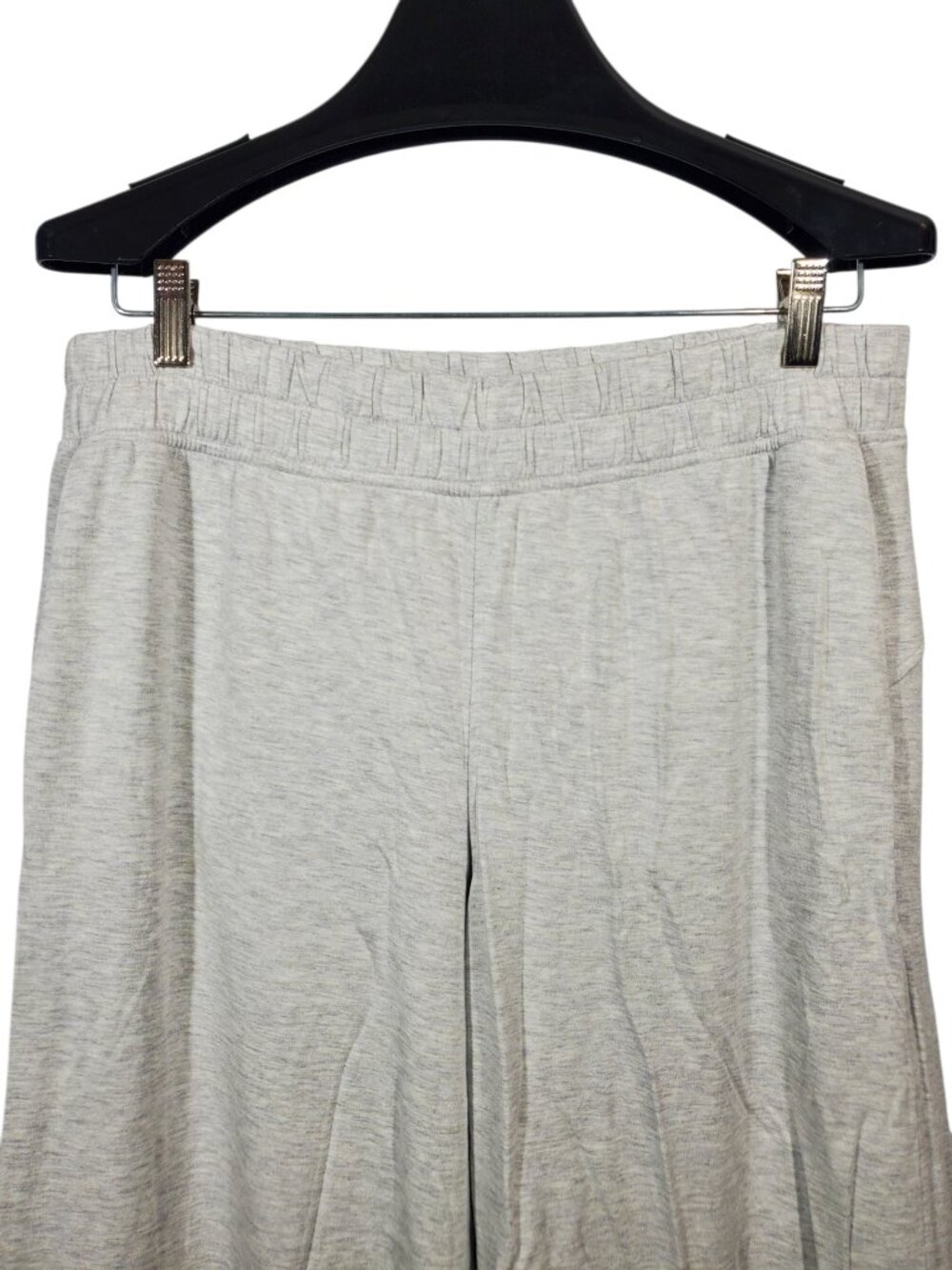 Lululemon Wide Leg Yoga Pants Women's L Heather Gray Lounge Travel Baggy - Picture 2 of 6